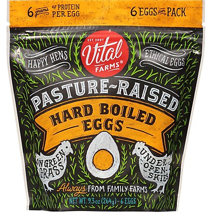 Vital Farms Pasture Rsd Hrd Boiled Eggs - 6 CT - Image 2
