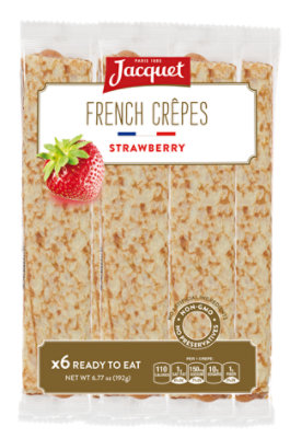 Jacquet Authentic French Crepes Filled With Strawberry - 6.77 OZ - Image 1