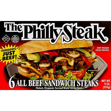 Philly Sandwich Steaks - 9 OZ - Image 2