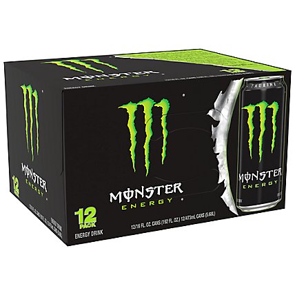 Monster Energy Original Green Energy Drink - 12 Count - 16 Fl. Oz. - Image 1