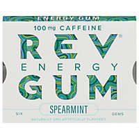 Rev Caffeine Spearmint Gum - 6 CT - Image 3