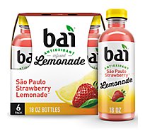 bai Lemonade Sao Paulo Strawberry Pack In Bottles - 6-18 Fl. Oz.