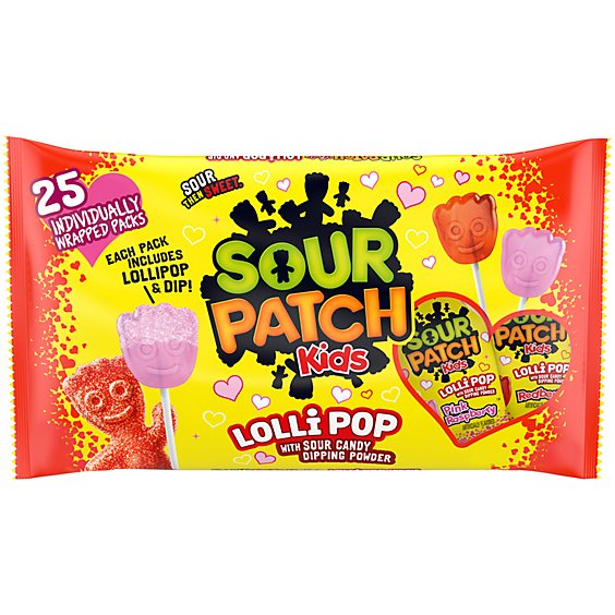 Sour Patch Kids Lollipops Laydown Bag - 13.23 Oz