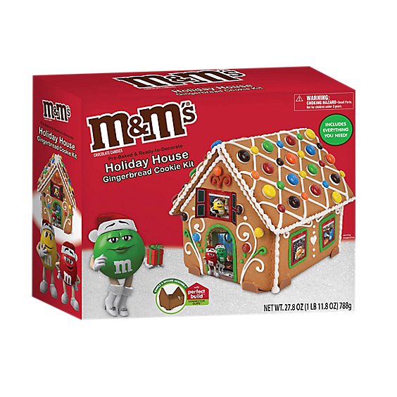 M&ms Gingerbread Holiday House Kit - 27.8 OZ