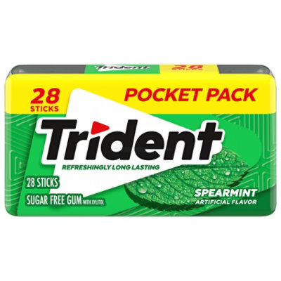Trident Gum Spearmint - 28 CT