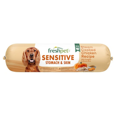 Freshpet Healthy Natural Dog Food Fresh Sensitive Stomach Skin Roll 1.5 Lb andronicos