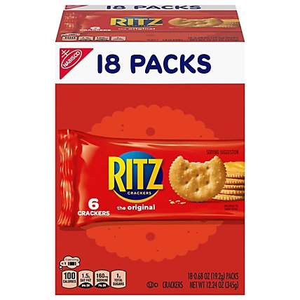 RITZ Original Crackers Snack Packs - 18-0.68 Oz - Image 3