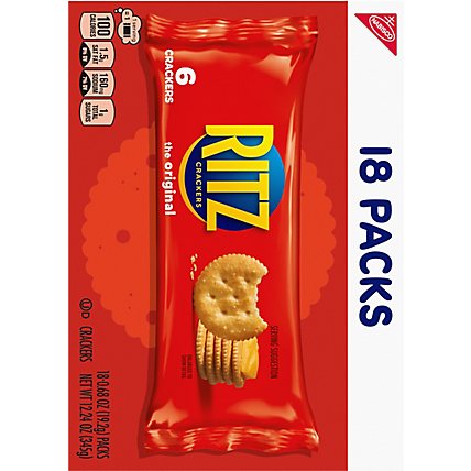 RITZ Original Crackers Snack Packs - 18-0.68 Oz - Image 6