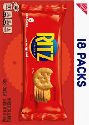 RITZ Original Crackers Snack Packs - 18-0.68 Oz - Image 6