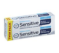 Signature Care Toothpaste Sensitive Extra Whitening Twin Pack - 2-4 OZ