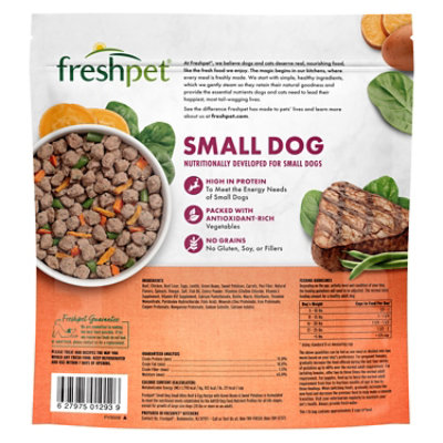 Freshpet Healthy & Natural Grain Free Small Dogs/Breeds Dog Food Fresh Beef Recipe - 1 Lb - Image 2