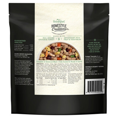 Freshpet Homestyle Creations Chicken and Turkey with Veggies Fresh Dog Food - 1 Lb - Image 2