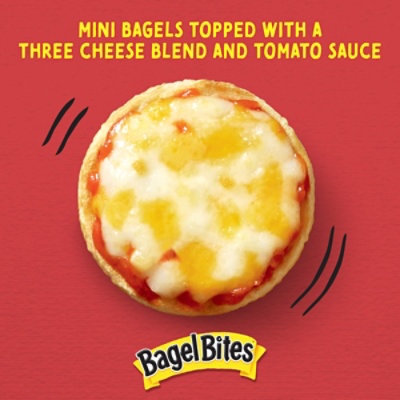 Bagel Bites Three Cheese Mini Pizza Bagel Frozen Snacks - 18 Count - Image 2