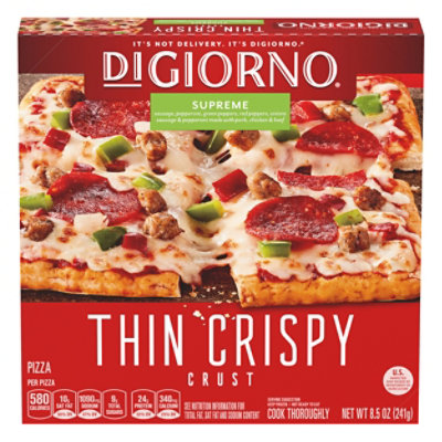 Digiorno Small Supreme Thin Crispy Crust Frozen Pizza - 8.5 OZ