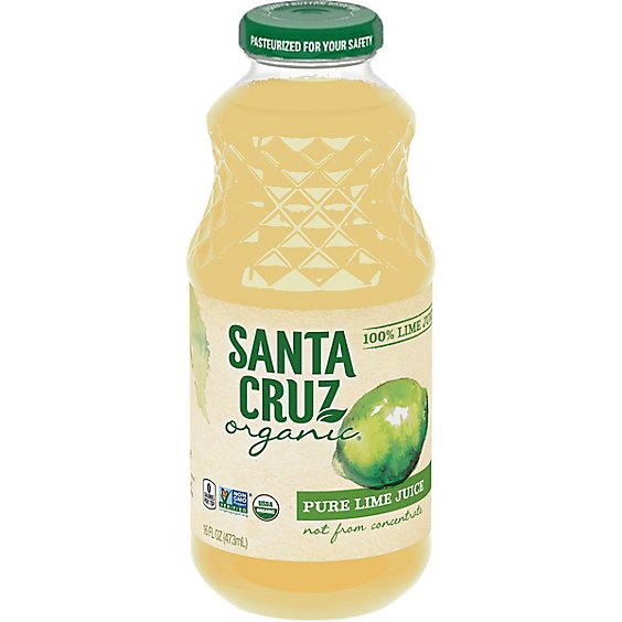 Santa Cruz Juice Lime 100% - 16 FZ