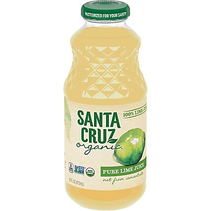 Santa Cruz Juice Lime 100% - 16 FZ - Image 1