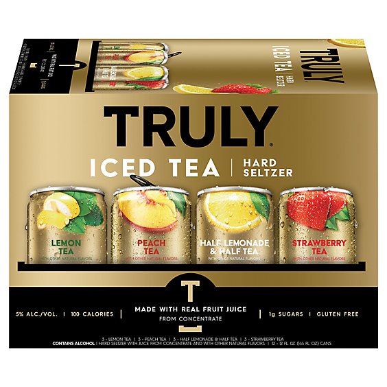 Truly Hard Seltzer Iced Tea Variety Pack Spiked & Sparkling Water - 12-12 Fl. Oz.