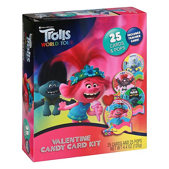 Trolls Candy Card Kit - 4.4 OZ