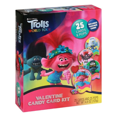 Trolls Candy Card Kit - 4.4 OZ