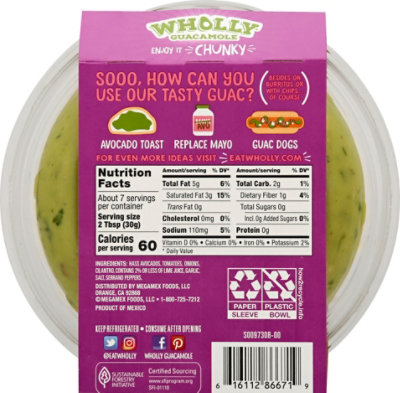 Wholly Guacamole Chunky Bowl - 7.5 OZ - Image 6