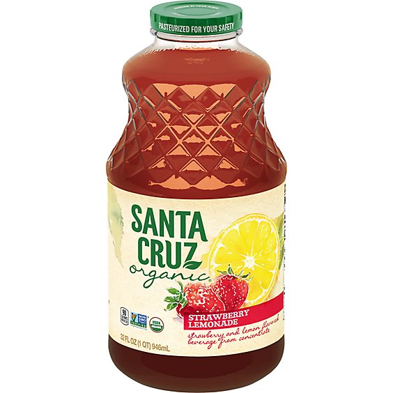 Santa Cruz Organic Strawberry Lemonade - 32 Oz