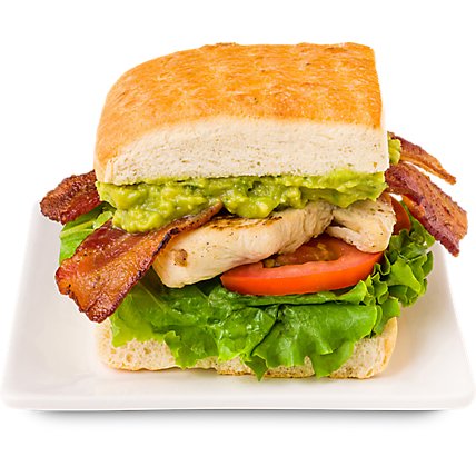 Signature Cafe Chicken Bacon Avocado Sandwich Regular Hot - EA - Image 1