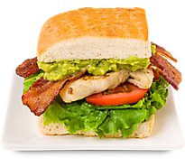 Signature Cafe Chicken Bacon Avocado Sandwich Regular Hot - EA