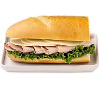 Deli Turkey And Provolone White Sub Sandwich - Each (420 Cal)
