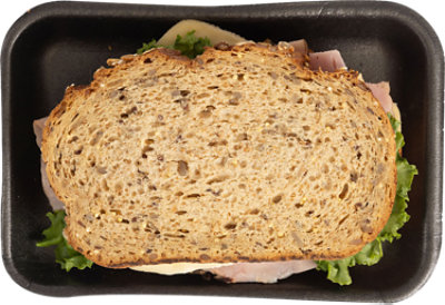 Boars Head Honey Maple Ham & Havarti Artisan Sandwich - Each (490 Cal) - Image 1