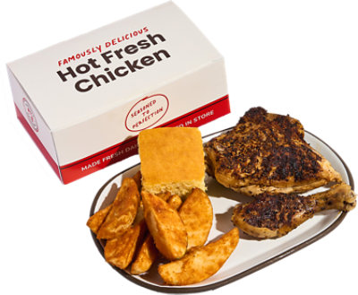Mixed Roasted Chicken Meal 2 Piece Hot - Each - Image 1
