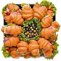 Croissant Sandwich 16 Inch Tray - Each - Image 1