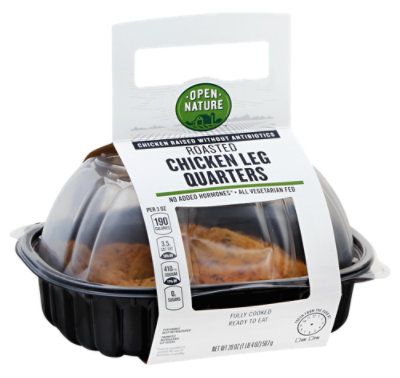 Open Nature Roasted Chicken 2 Leg Quarters Hot - Each (Available After 10 AM) - Image 1