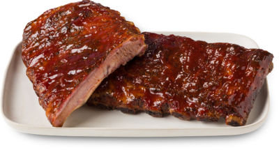 Signature Cafe Full Rack Sweet Savory Sauce Ribs Hot - Each