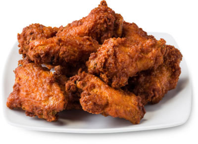 Deli Chicken Wings Breaded Hot & Spicy Cold - 1 Lb - Image 1