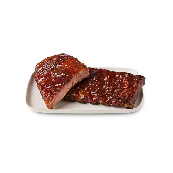 Signature Cafe Ribs Applewood Smoked St Louis Style Cold - 24 OZ