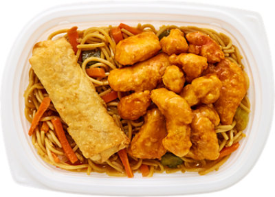 Orange Chicken Lomein & Egg Roll Meal - Each - Image 1