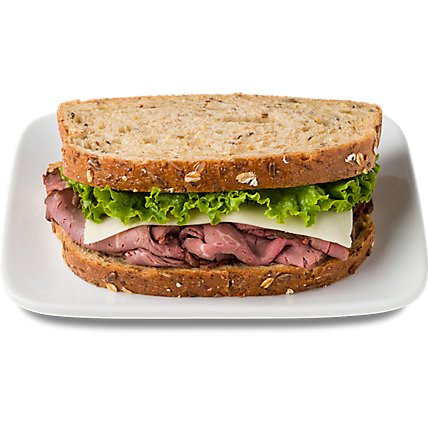Dietz & Watson Roast Beef Sandwich St Helens - Each (530 Cal) - Image 1