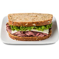 Dietz & Watson Roast Beef Sandwich St Helens - Each (530 Cal) - Image 1