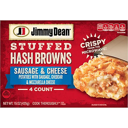 Jimmy Dean Sausage & Cheese Stuffed Hash Browns - 15 OZ - Image 1