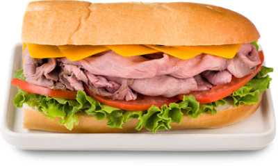 Signature Cafe Sandwich Pt Roast Beef Cheddar Hoagie Self Serve - Each (510 Cal) - Image 1