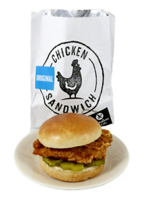 Deli Fried Chicken Sandwich Self Service Hot - Each (Available After 10 AM) - Image 1