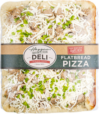 Haggen Sausage Mushroom Onion Flatbread Pizza - Made Right Here Always Fresh - Each - Image 1