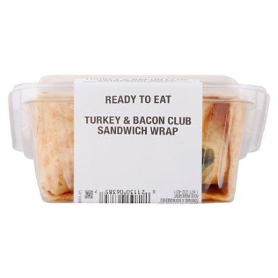 Sandwich Wrap Turkey Club - 8.25 Oz