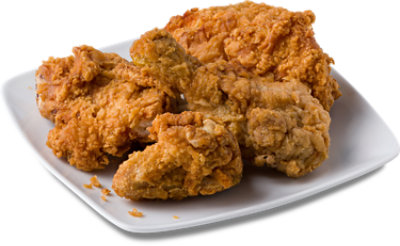 Deli Fried Chicken Dark 4 Piece Hot - Each (Available After 10 AM) - Image 1