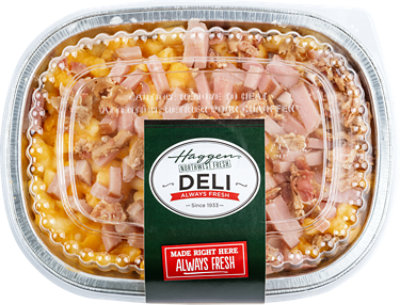 Macaroni & Cheese with Ham and Bacon Meal - Made Right Here Always Fresh - Image 1