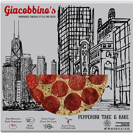 Giacobbinos Pepperoni Pizza - 49.25 OZ