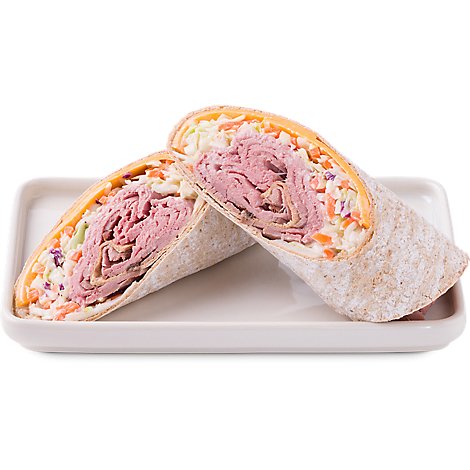 Deli Roast Beef Pita Wrap Sandwich - Each (640 Cal)