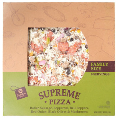 Signature Cafe Pizza Supreme Family Size - 41.9 OZ - Image 4