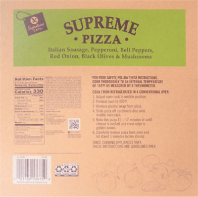 Signature Cafe Pizza Supreme Family Size - 41.9 OZ - Image 7