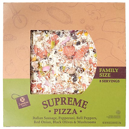 Signature Cafe Pizza Supreme Family Size - 41.9 OZ - Image 1